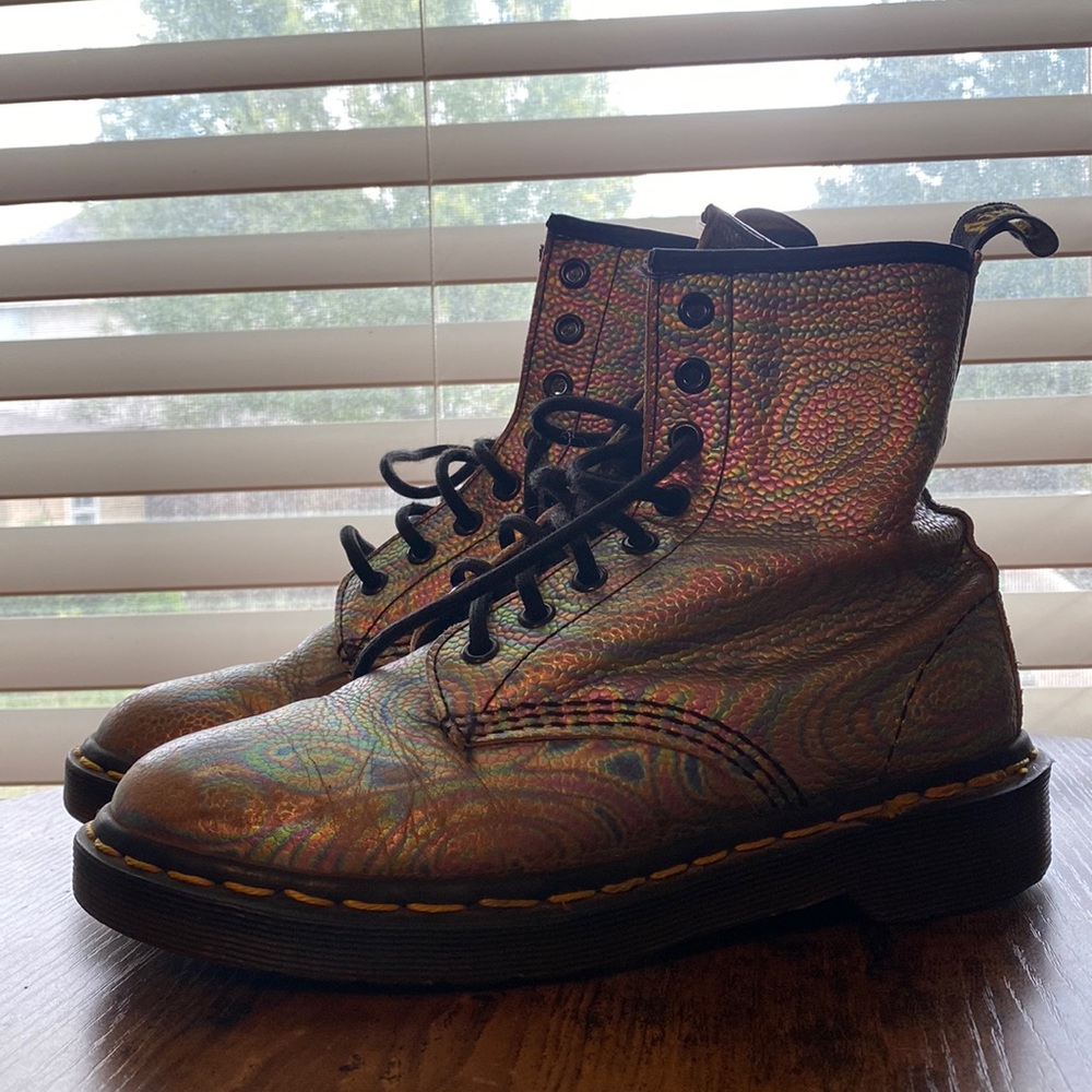 Oil Slick Psychedelic Dr Martens